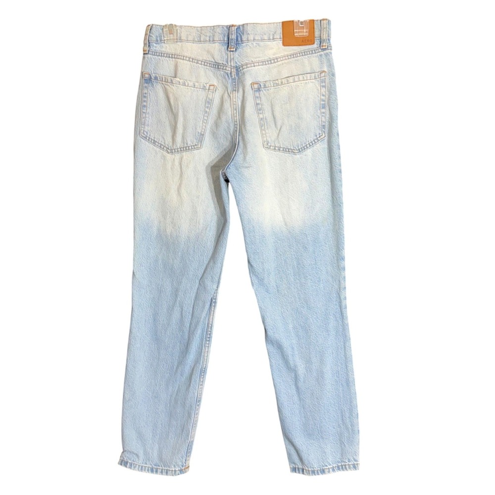 Aeropostale Womens Size 6 Mom Jeans Blue Denim Distressed Ripped High Rise Fray - Picture 3 of 16